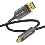 Davvision Usb C To Dp Fiber Optic Cable 50 Ft, 4k 60hz Type Active. Fixed Price $74.25.