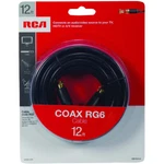 Rca - Rg6 Coaxial Cable, 12ft. (black). Fixed Price $8.49.