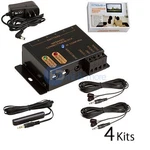 4x Hidden Ir Infrared Remote Control Repeater Extender Emitter Receiver System. Fixed Price $156.99.