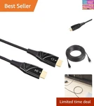 Hdmi Fiber Optic Cable, 18gbps High-speed, 4k 60hz, 2160p, 48-bit Color, Gold.... Fixed Price $79.06.