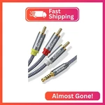 Riksoin 3.5mm To 3 Rca Audio Video Cable, 6.6ft/2m 3-male Adapter S. Fixed Price $16.94.