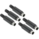 S-video Din Mini Male Socket 6 Pin Signal Transmission 5pcs. Fixed Price $8.81.