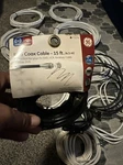 Rg-6 Coaxial Cable - Black & White Cables Different Sets Length 12set. Fixed Price $25.00.