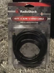 New Radioshack Technology Plus 6-foot S-video Cable 15-226. Fixed Price $10.00.