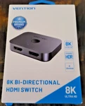 2 Vention Bi- Directional 8k Hdmi Switch In 1 Out, 4k 120hz With Led. Fixed Price $40.00.