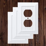 Decorative Wall Plate Outlet Covers 1 Gang Duplex Pack Of 3 Plus Screw. Fixed Price $8.40.