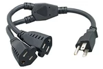 Cablelera Power Cord Extension Splitter Nema 5-15p To 5-15r X 2. Fixed Price $9.66.