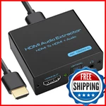 Vpfet Hdmi Audio Extractor 4k Optical 3.5mm Aux Splitter Converter Hdcp Dts 5.1. Fixed Price $29.03.