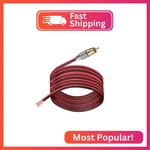 Ukiism Rca To Speaker Wire Adapter 10ft 14awg, Bare Cable, Male. Fixed Price $14.05.