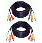 2 Pack 150ft Audio Video Power Security Camera Cable For Lorex Systems Black. Fixed Price $75.95.