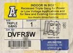 Arlington Dvfr3w Recessed Triple Gang Enclosure White. Fixed Price $28.00.