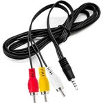 Love Your 10ft 3.5mm Trrs To 3 Rca Stereo Audio Video Aux Cable, Camcorder Av.... Fixed Price $17.94.