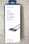 Insignia 6 Ft Hdmi Cable For Hd Video And Audio Ns-hg06505 1080p 10.2 Gbps Black. Fixed Price $5.99.