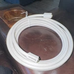 Spectrum White Coaxial Cable, F To Connectors, Round Cable. Fixed Price $10.00.