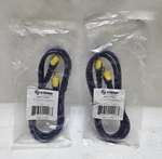 Steren 254-110bl 3ft 1-rca High-quality Fully-molded Audio/video Cable Lot Of 2. Fixed Price $20.00.