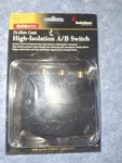 Radioshack Heavy Duty High Isolation Coax (f-connector) A/b Switch 15-1217, New. Fixed Price $10.00.