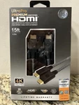 Ge Ultra Pro 15-ft 4.57m High-def Speed Hdmi Cable 4k Hdr Ethernet Gold 18gbs. Fixed Price $13.50.
