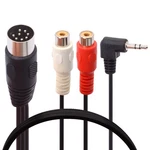 Din 8 Pin To Rca And 3.5mm Audio Cable, Plug + 2rca Trs St.... Fixed Price $17.36.