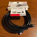 6ft Black Rg6 Digital Hd Coaxial Satellite Tv Video Cable. Fixed Price $7.91.