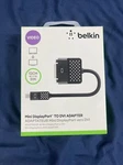 Belkin Mini Display Port Dp To Dvi Adapter Hdtv 1080p 5" Black F2cd029bt. Fixed Price $9.99.