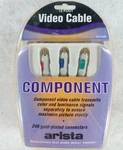 Arista 12 Foot Video Cable Component 24k Gold Plated Connectors New Sealed. Fixed Price $5.94.