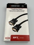 Monster High Resolution Male-to-male Vga Computer Cable 6ft Blue 140050-00. Fixed Price $14.99.