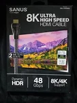 New Sanus Sal-21hdmi2 8k Ultra High Speed Hdmi Cable 6.56 Ft. Fixed Price $9.00.