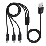 Herfair Micro Usb Splitter Cable 3ft, 1 To 3 Usb-a Micro, Blackness. Fixed Price $8.65.