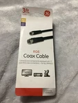 Jasco 52162 3ft Rg6 Coax Cable With F-type Connectors. Fixed Price $9.90.
