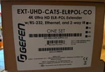 Gefen Ext-uhd-cat5-elr-pol-co Extender Kit With Rs-232 And 2-way Ir - New In Box. Fixed Price $89.99.