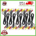 Lot Of 10 New 3 Ft Rca A/v Composite Cable Dvd/vcr/sat/hdtv Yellow Red White. Fixed Price $19.97.