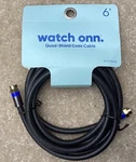 6 Watch Onn Dual-shield Coax Cable. Fixed Price $10.75.