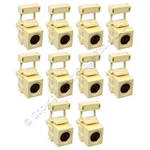 10 Leviton Ivory Quickport 4-pin S-video Jacks 110 Termination Cat 5 5e 6. Fixed Price $13.29.