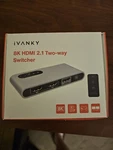 8k Hdmi 2.1 Switch Ivanky Bi-directional W/ Remote. See Description. Fixed Price $29.79.