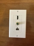 Buyers Point Hdmi Coax & Ethernet Wall Plate 2 Pack Cat6. Fixed Price $10.99.