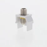 Leviton 40731-bw White Quickport Nickel F-type Coaxial Cable Connector Jack. Fixed Price $8.54.