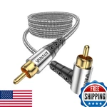 Vanaux 90-deg Rca Subwoofer Cable 26ft Gold For Home Theater Systems. Fixed Price $48.83.