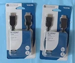 Lot Of 2 Utilitech 4k Hdmi To 6-ft Black 6 Ft. Fixed Price $15.99.