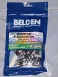 Belden Ppc Ex6xlplus Rg6 Coax Coaxial Cable 25 Pack Compression Connectors. Fixed Price $14.99.