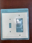 Henne Bery Modern Edge Double Wall Plate Switch Outlet Cover Zinc Light Almond. Fixed Price $9.99.