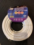 Monster 140041-00 Rg6/u Heavy Duty Coax Cable/satellite Tv 100' White. Fixed Price $15.00.