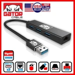 Usb 3.0 Gigabit Ethernet Lan Rj45 1000mbps Network Adapter 3-usb Port Hub Pc Mac. Fixed Price $13.99.