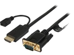 Startech.com Hd2vgamm6 Hdmi To Vga Cable - 6 Ft / 2m 1080p 1920 X 1200 Act. Fixed Price $45.99.
