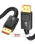 80gbps Displayport Cable 2.1 6.6ft, Vesa Certified, Secure Latch , 16k 60hz, 8. Fixed Price $25.76.
