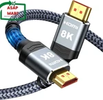 Highwings Short 8k Hdmi Cable 1ft/0.3m 48gbps, Ultra High Speed Braided Cor. Fixed Price $15.06.