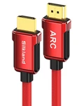 4k Hdmi Arc Cable 6.6ft 18gbps Hdcp 2.2 Hdr Red For Lg Vizio Bose Soundbar. Fixed Price $8.76.