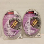 Lot Of 2 Rca - Dt12c Rg-6 Digital Coaxial Video Cable F Male-male 12 Ft New. Fixed Price $15.00.