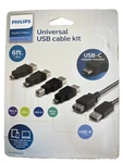 Philips Universal Usb Cable Kit - (usb-c, Micro Usb, Usb-a, Mini-b, Usb-b) New. Fixed Price $10.00.