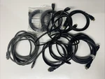 Lot Of 8 1.8m 6ft Hdmi Cables High Speed Hd 4k Dtv Dish Pc Xbox Play Station. Fixed Price $11.95.
