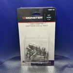 Monster Coax F Adapter Connector Female To Silver 8 Pcs 140067-00. Fixed Price $7.00.